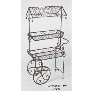 Carrito de metal porta