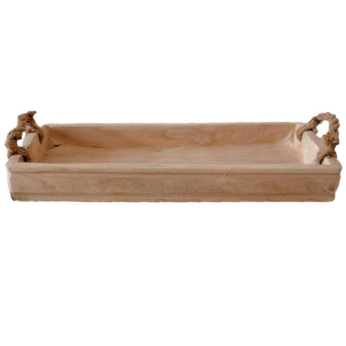 Charola rectangular de madera - Galerías el Triunfo - 072072603059