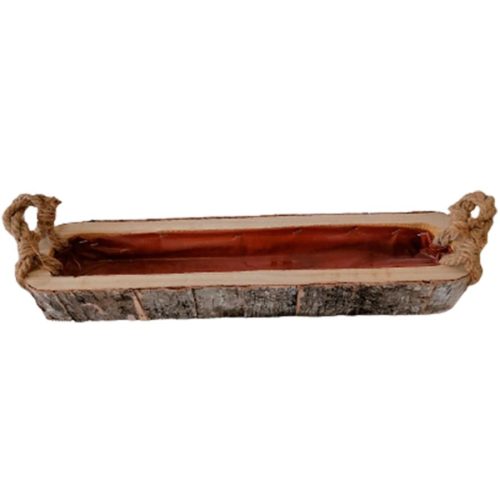 Maceta rectangular de madera