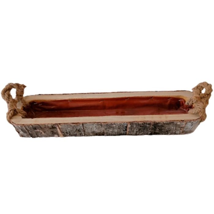 Maceta rectangular de madera - Galerías el Triunfo - 072072603074