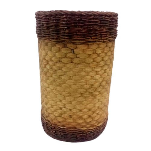 Maceta de cemento cilíndrica