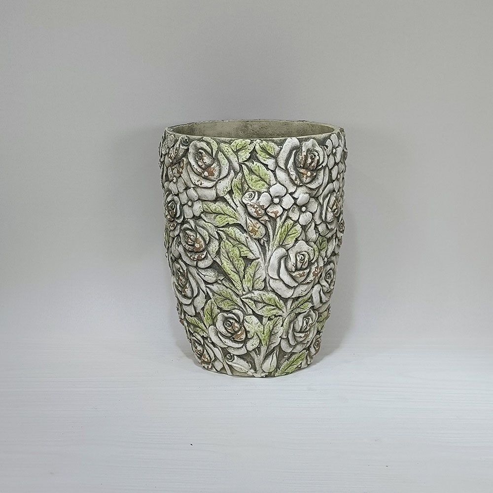 Maceta de cemento diseño - Galerías el Triunfo - 072072763085