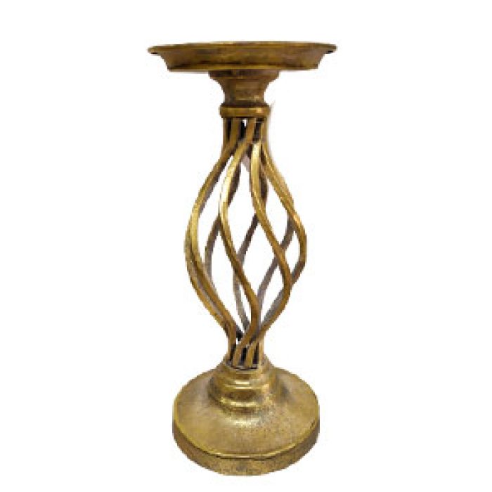 Candelabro de metal dorado - Galerías el Triunfo - 074072300143