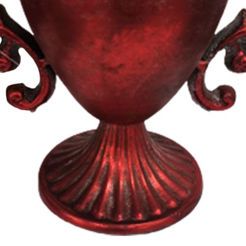Copa de metal roja