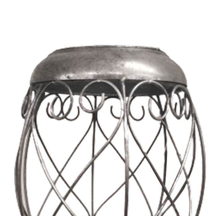 Candelabro de metal plateado - Image 3