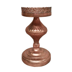 Candelabro de metal cobre