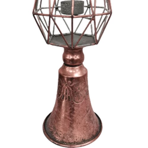 Candelabro de metal cobre