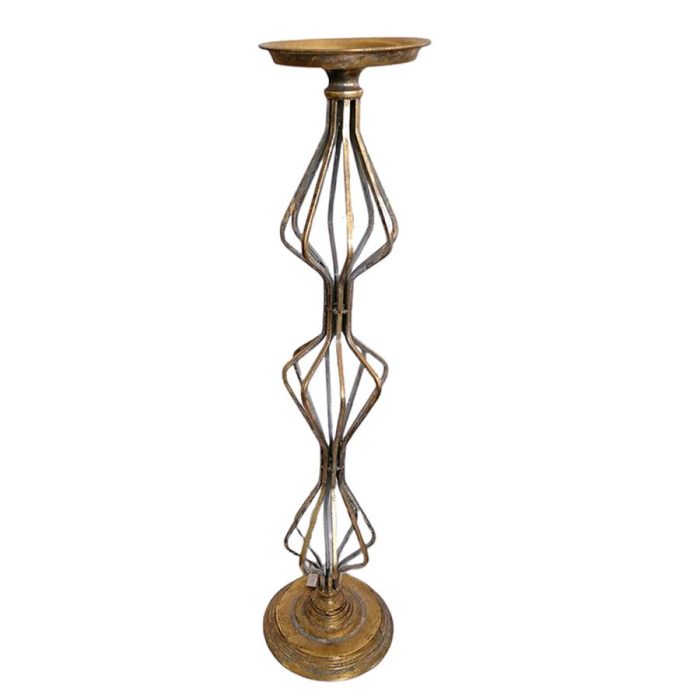 Candelabro de metal dorado - Galerías el Triunfo - 074072300262