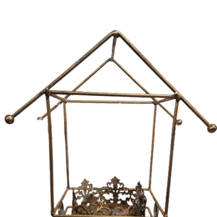 Candelabro de metal dorado - Image 3