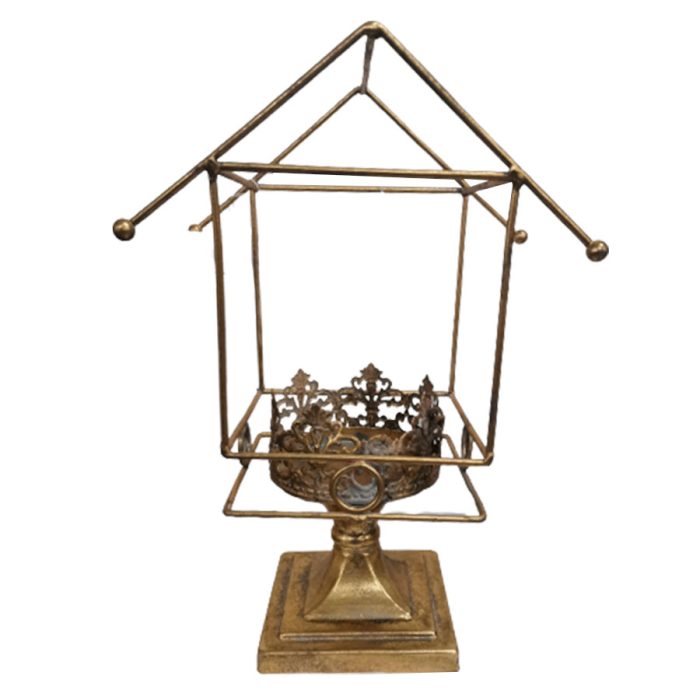 Candelabro de metal dorado - Galerías el Triunfo - 074072300289