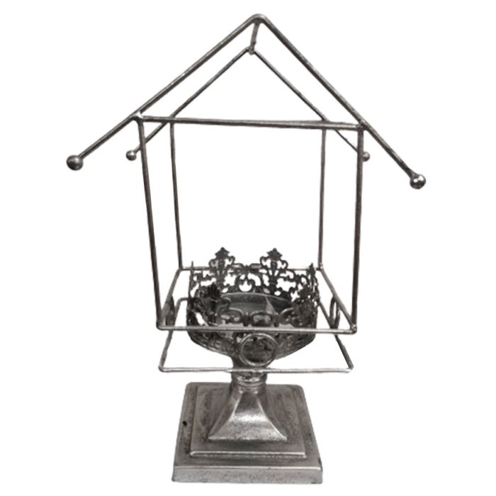 Candelabro de metal plateado - Galerías el Triunfo - 074072300290