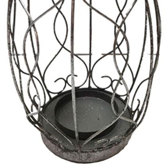 Linterna de metal plateada - Image 3