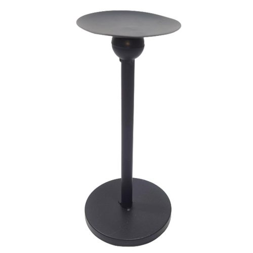 Candelabro de metal negro