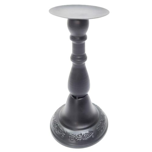 Candelabro de metal negro