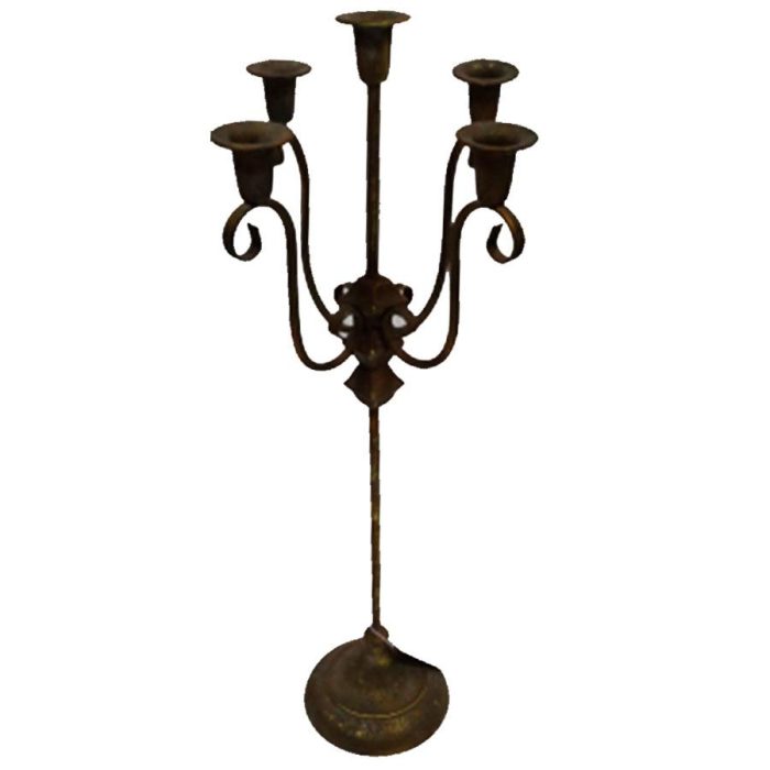 Candelabro de metal - Galerías el Triunfo - 074072300403