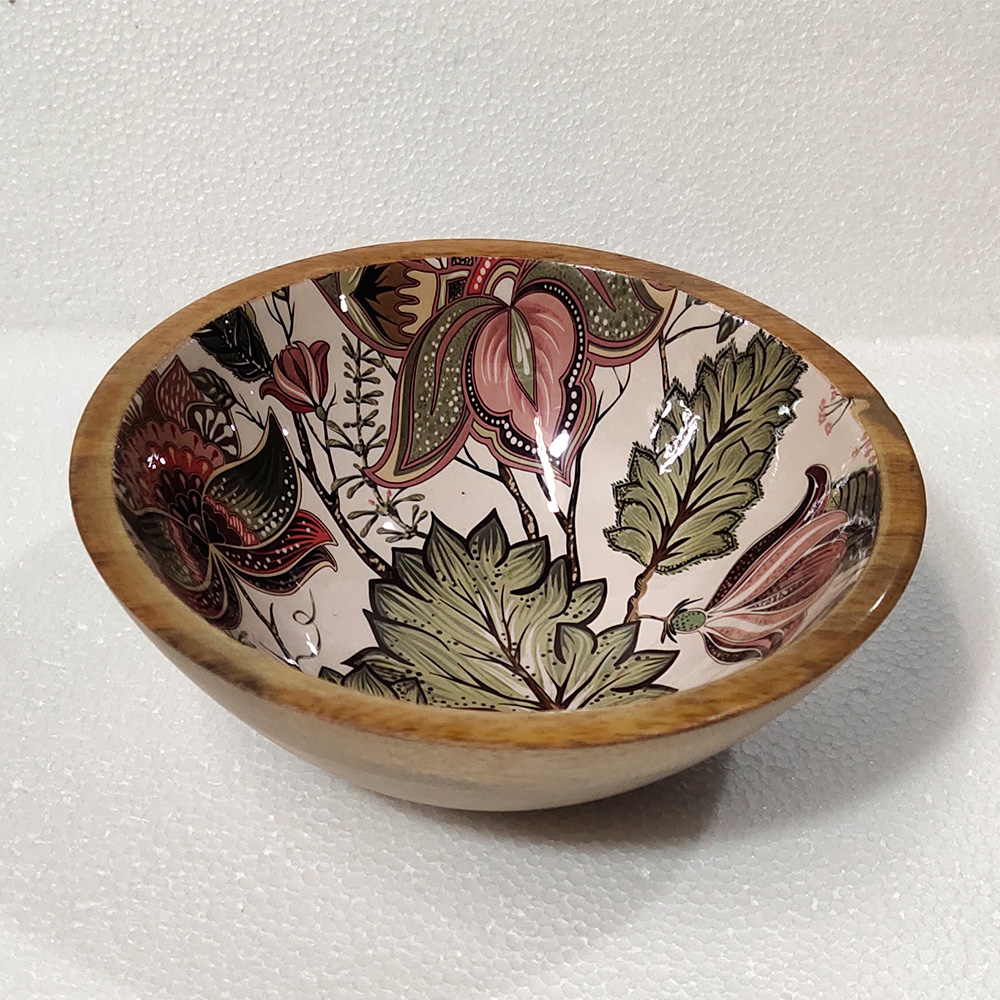 Bowl de madera estampado - Galerías el Triunfo - 081072782052