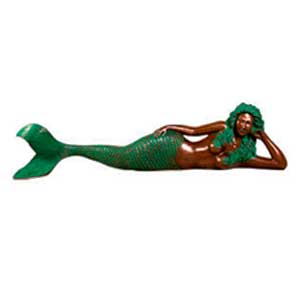Sirena acostada en tonos