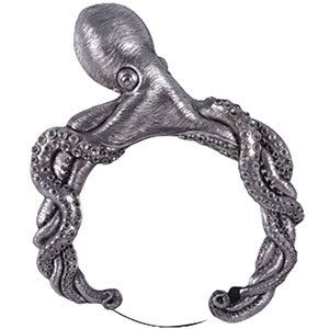 Espejo diseño calamar metálico