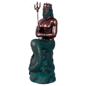 Figura de Neptuno sobre - Galerías el Triunfo - 081207289121