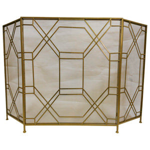 Pantalla rectangular para chimenea
