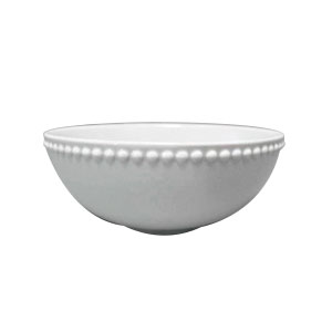 Tazón de porcelana blanca