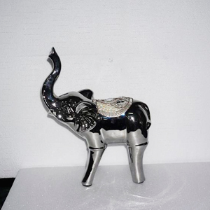 Elefante plateado con incrustaciones - Galerías el Triunfo - 090307370120