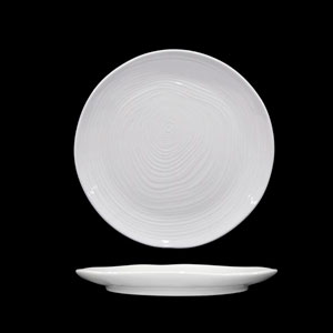 Plato blanco de porcelana