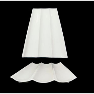 Platón blanco de porcelana - Galerías el Triunfo - 090307370280