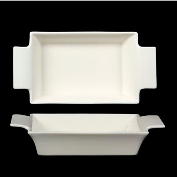 Plato cuadrado de porcelana - Galerías el Triunfo - 090307370349