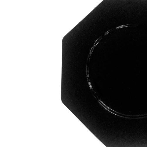 Plato octagonal de porcelana