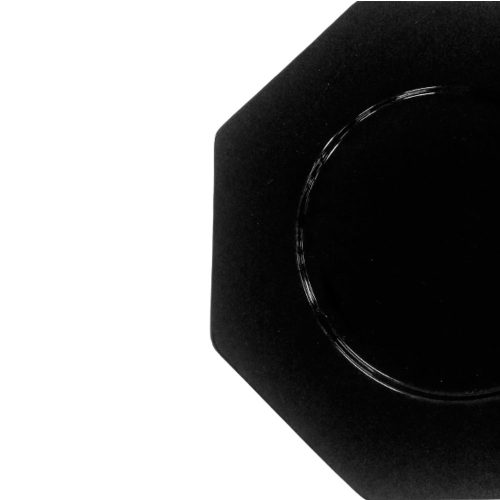 Plato octagonal de porcelana