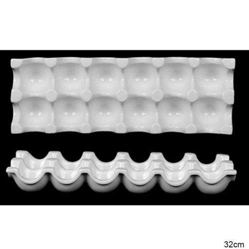 Porta huevos blanco