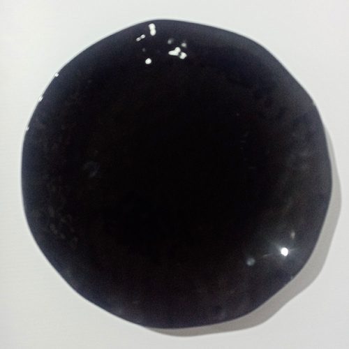 Plato de porcelana negra