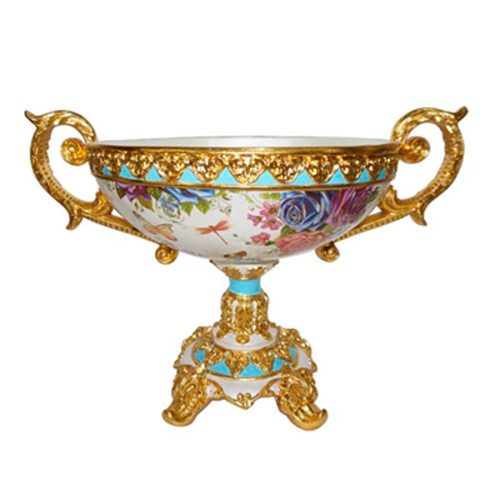Frutero de porcelana