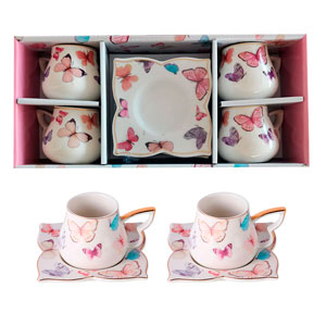 Juego de 4 tazas