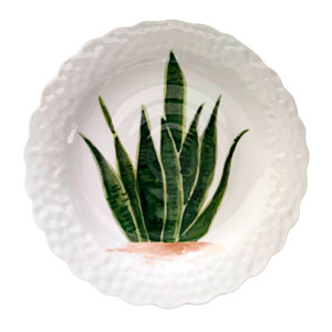 Plato de melamina blanco