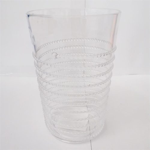 Vaso de acrilico transparente
