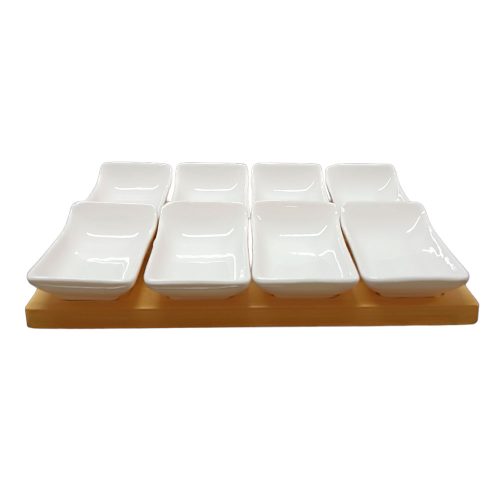 Juego con 8 platitos