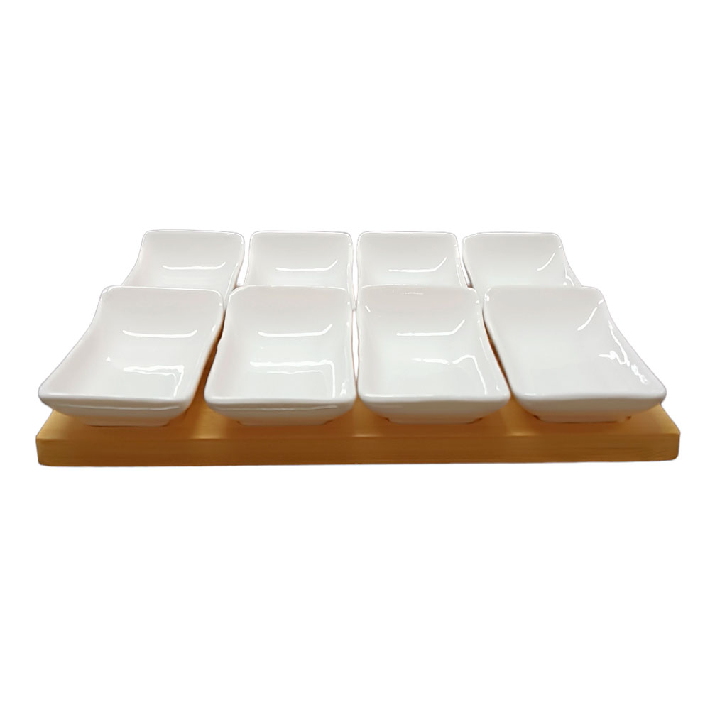 Juego con 8 platitos - Galerías el Triunfo - 093072744026