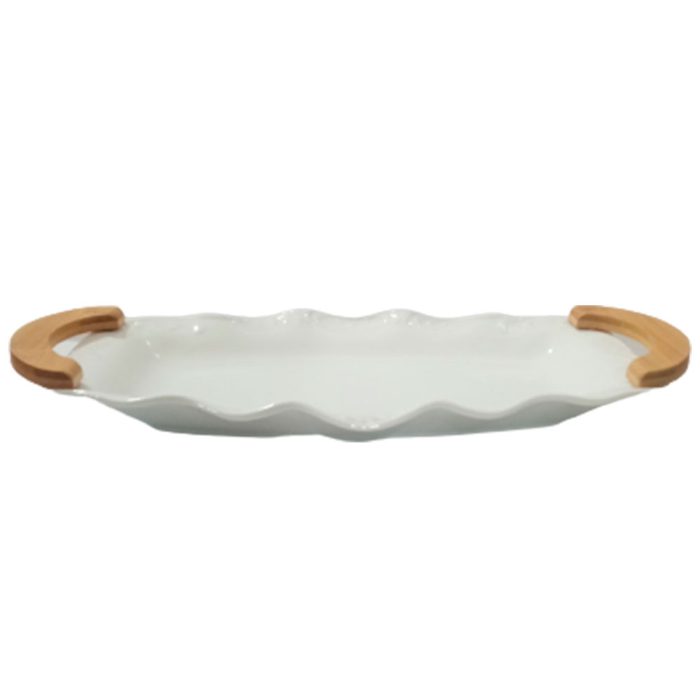 Charola rectangular de porcelana - Galerías el Triunfo - 093072744030