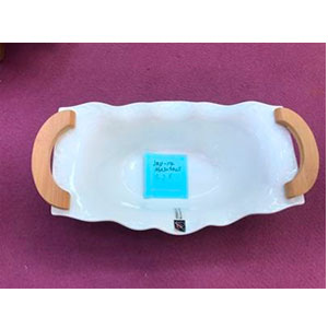 Bowl rectangular de porcelana