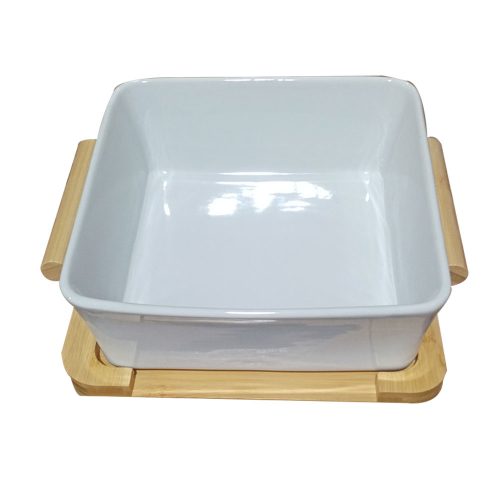 Bowl cuadrado de porcelana