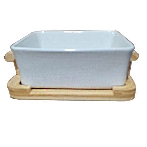 Bowl cuadrado de porcelana