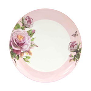 Plato de porcelana blanco