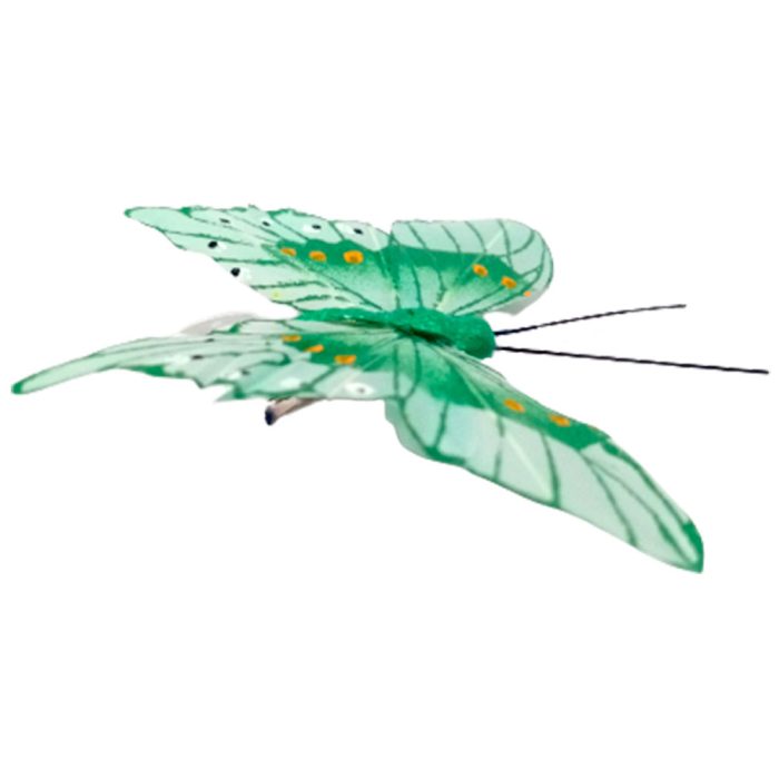 Mariposa verde con pinza - Image 3
