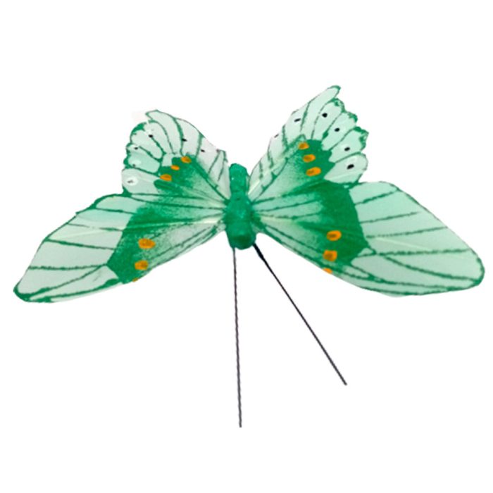 Mariposa verde con pinza - Image 4