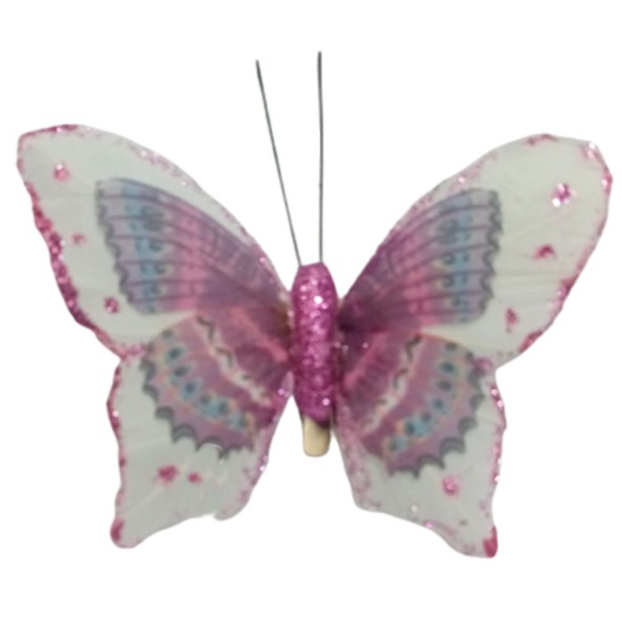 Mariposa purpura con blanco - Galerías el Triunfo - 100307378280