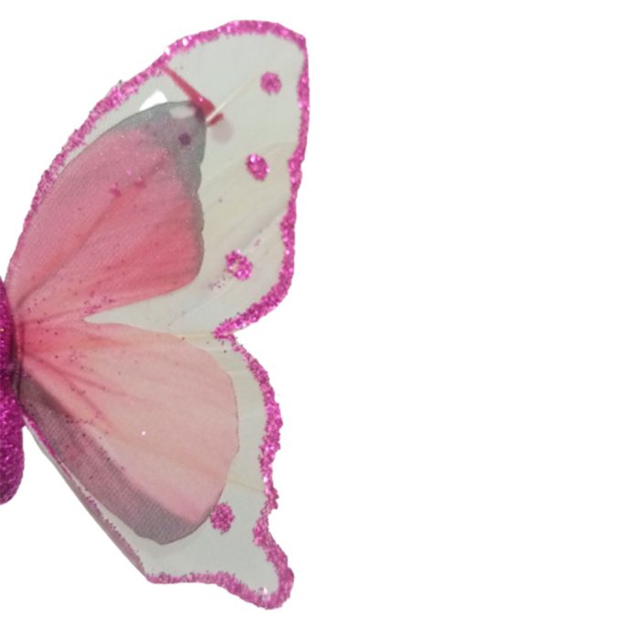 Mariposa rosa con blanco - Image 5