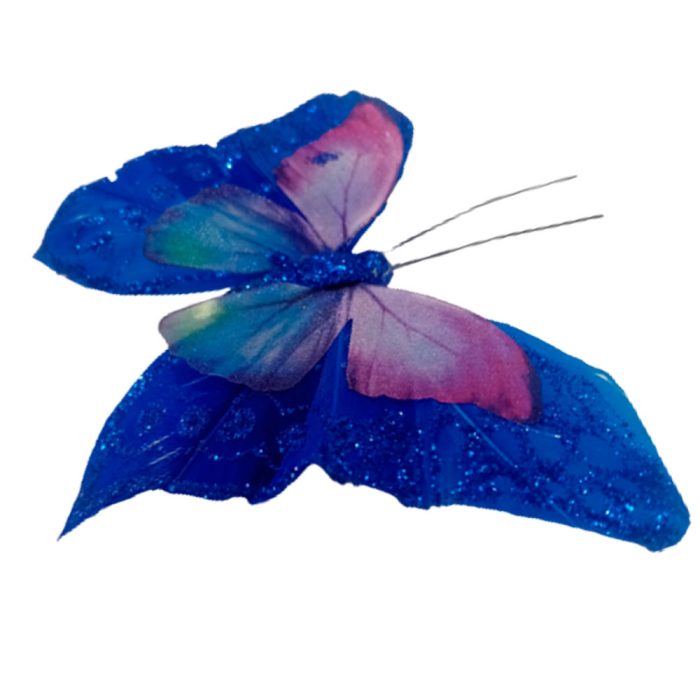 Mariposa azul con pinza - Image 3