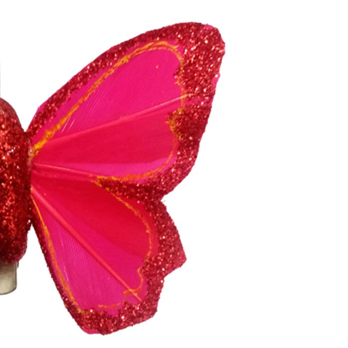Mariposa roja con pinza - Image 5